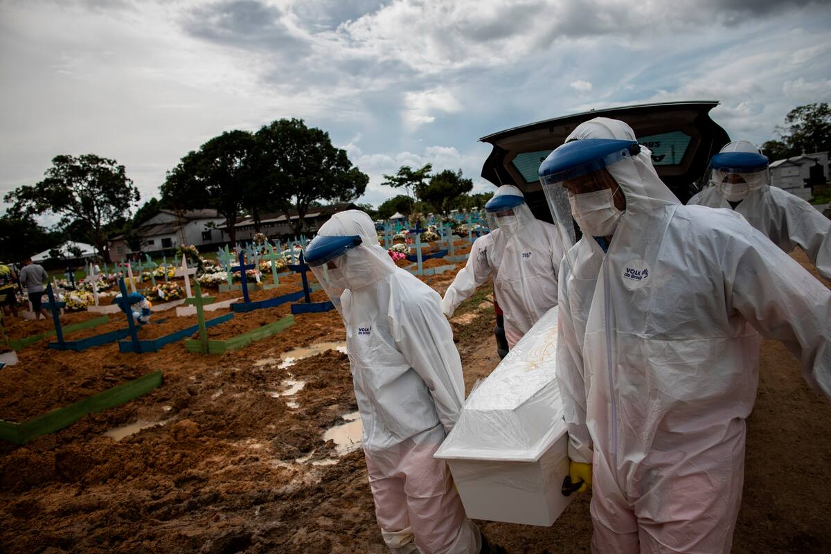 Brasil registra más de 2 mil muertes por Covid por cuarto día consecutivo
