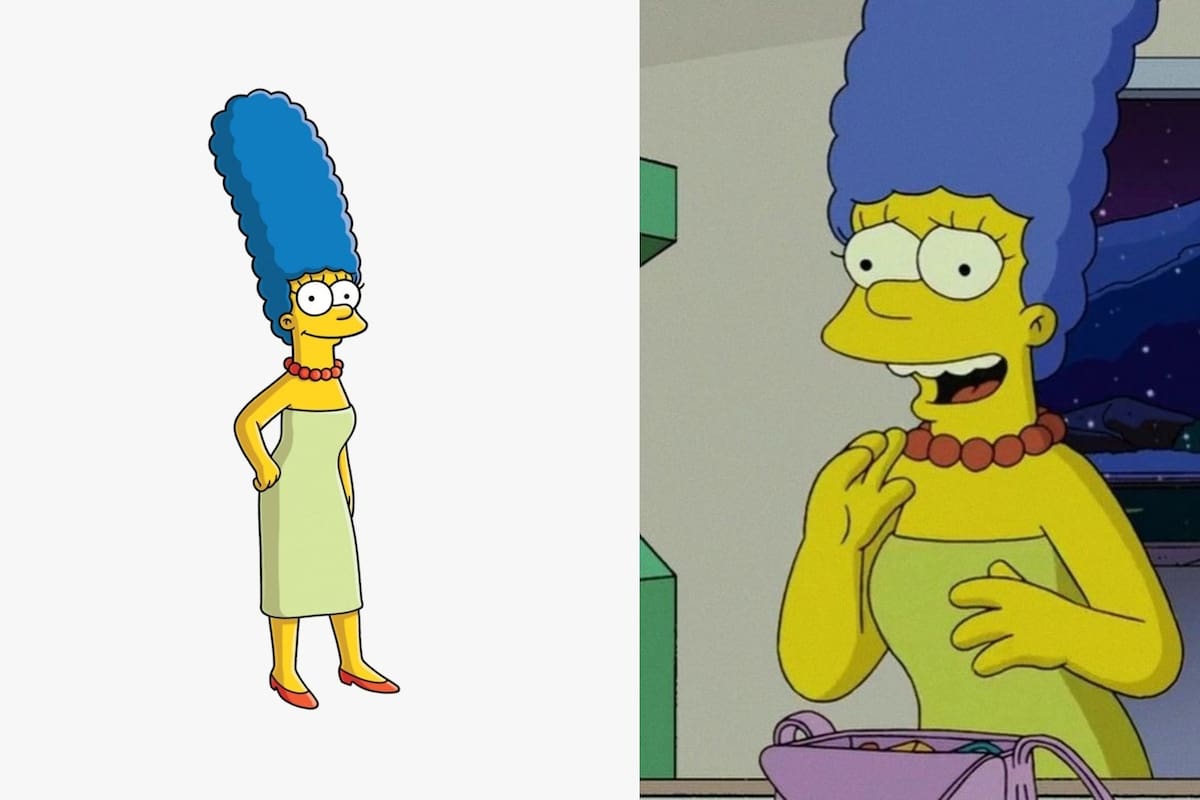 Cómo se vería Marge Simpson en la vida real según la IA