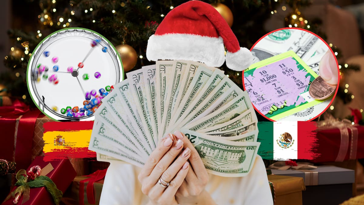 Mientras en España la Lotería de Navidad conserva una tradición que comenzó en 1812 y repartirá 2 mil 870 millones de euros en premios, en México el Sorteo Gordo de Navidad ofrece una bolsa de más de 430 millones de pesos y un premio mayor de 204 millones en plena Nochebuena
