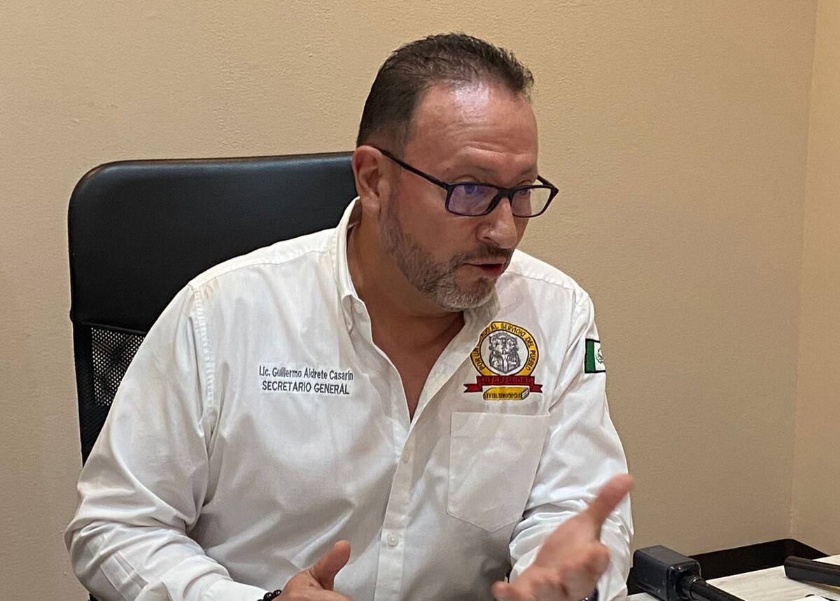 Guillermo Aldrete Casarín, Secretario Estatal del Sindicato de Burócratas de Baja California.