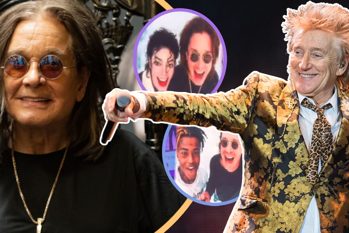 Rod Stewart realiza polémico homenaje a Ozzy Osbourne con fotos hechas con IA del cantante conviviendo con artistas fallecidos en el cielo