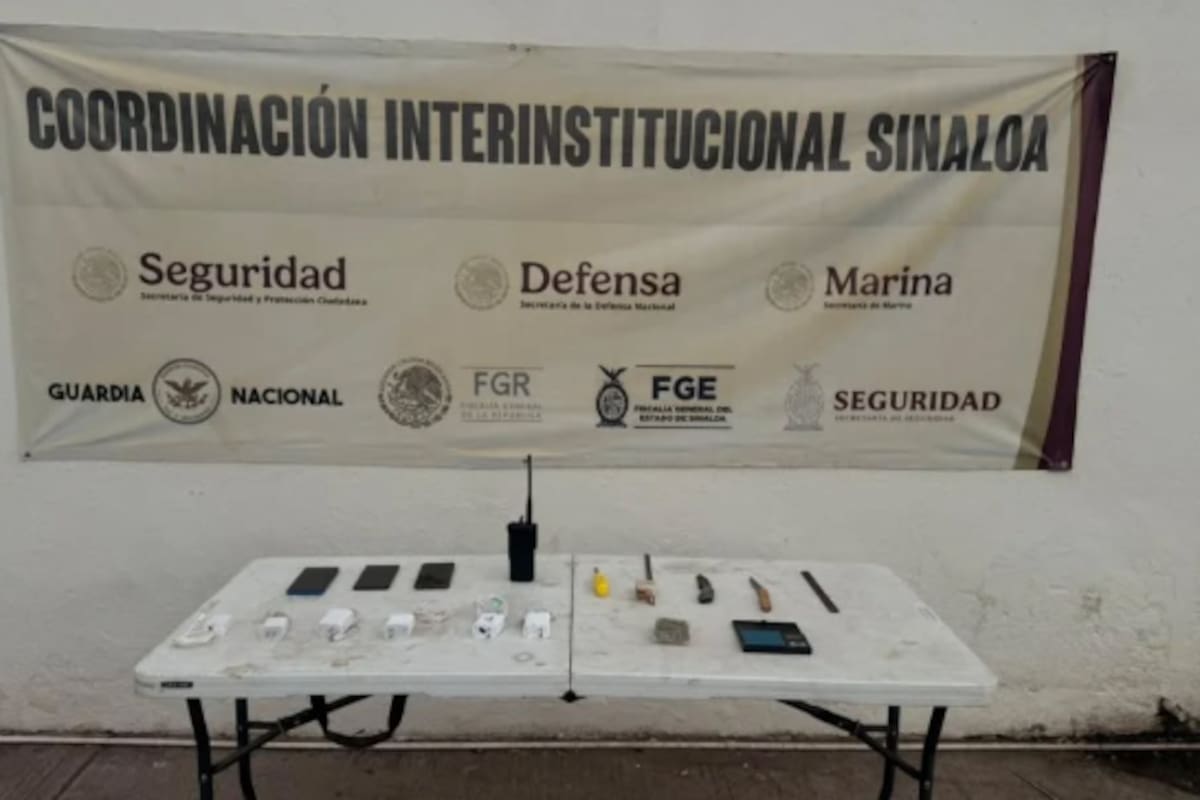 Revisión sorpresa en el penal de Aguaruto en Culiacán revela marihuana, celulares, puntas metálicas y un radio dentro de módulos bajo resguardo de fuerzas federales