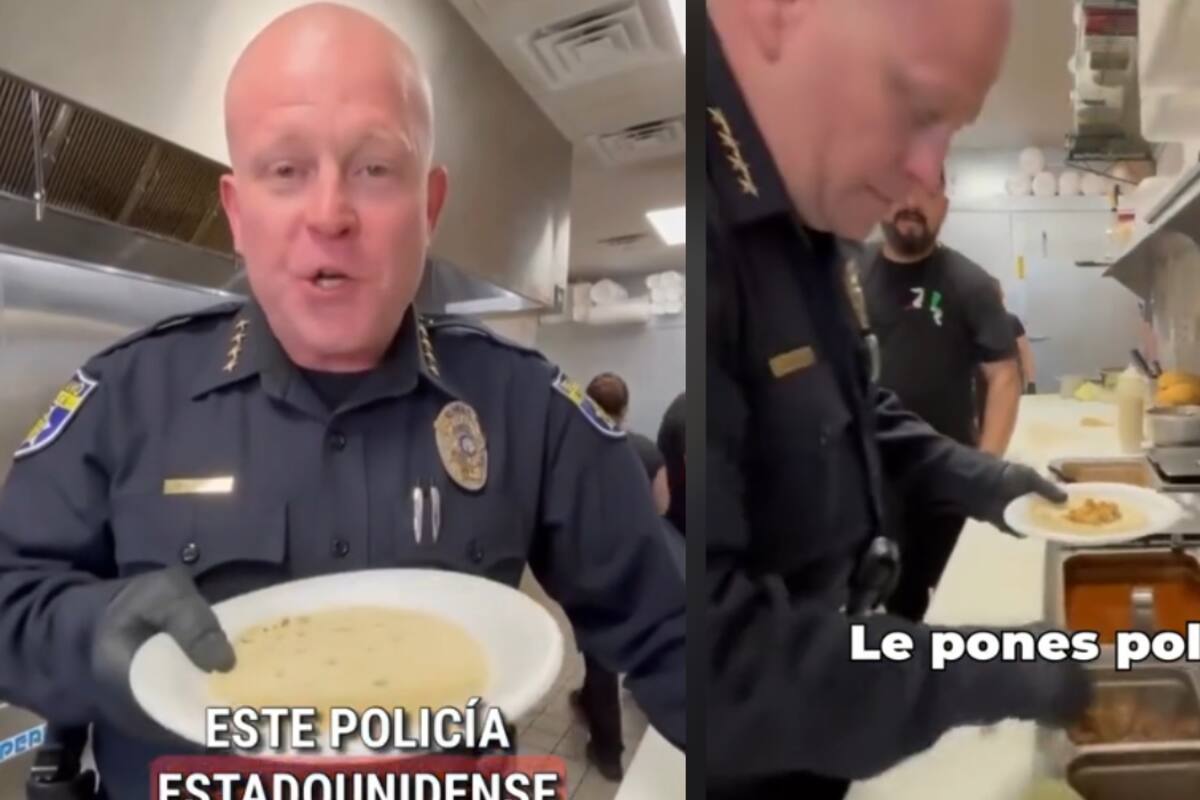 Policía se burla de los tacos parodiando su preparación: Les echó cátsup