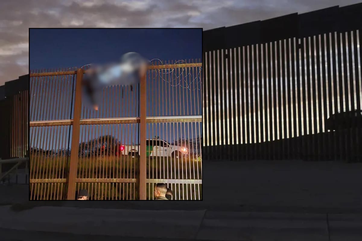 Patrulla Fronteriza se burla de una mujer migrante que quedó atorada en alambre de púas al intentar cruzar la frontera