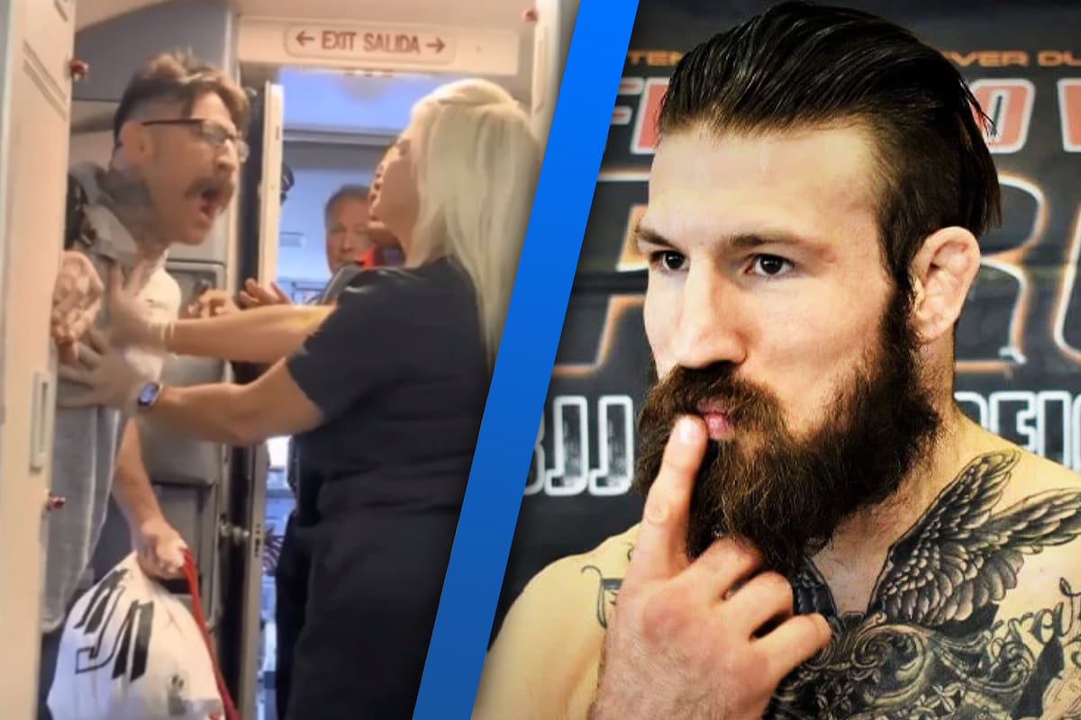 Aaron “Tex” Johnson arma escándalo en pleno vuelo y termina escoltado por la policía en camilla