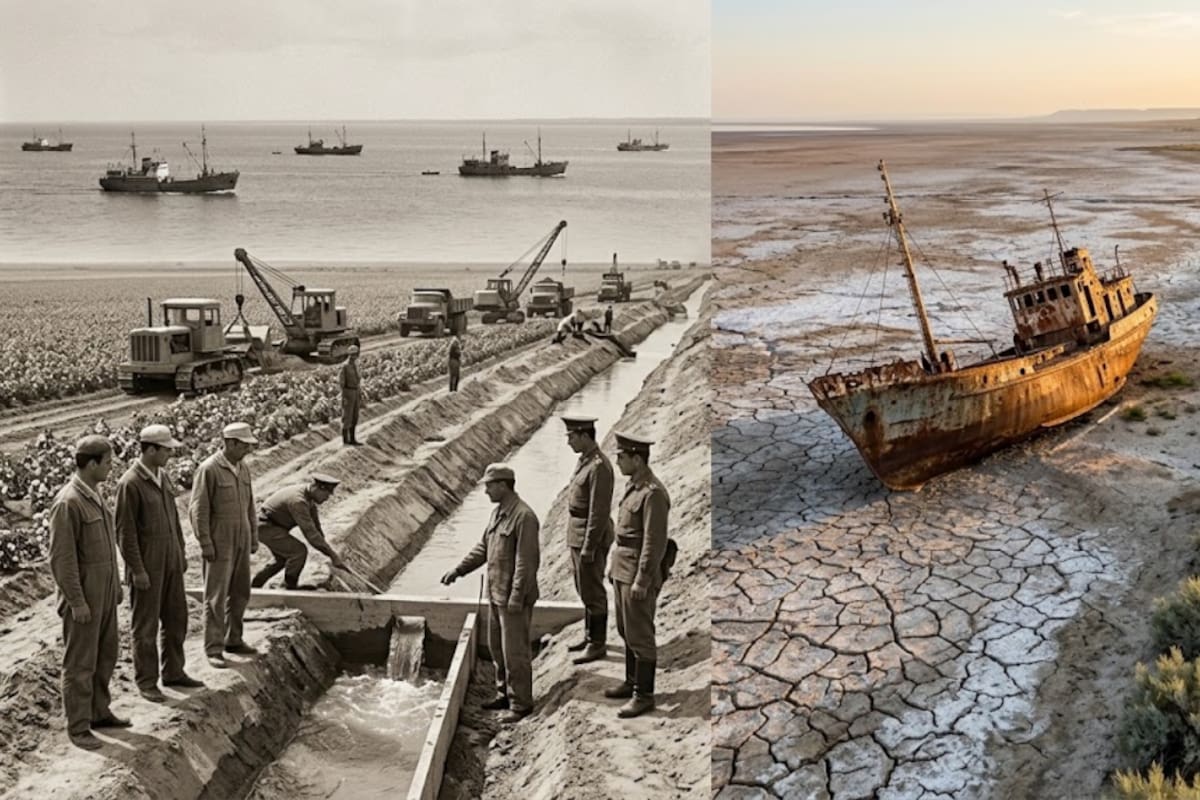 En los años 60 la Unión Soviética desvió los ríos que alimentaban el Mar de Aral para regar campos de algodón, y hoy Uzbekistán ya sembró 1,7 millones de hectáreas del desierto resultante con un arbusto capaz de sobrevivir casi sin agua