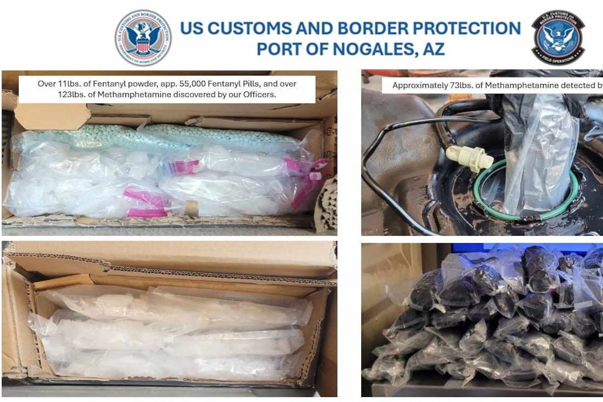 Realizan dos decomisos de narcóticos en garita Dennis DeConcini