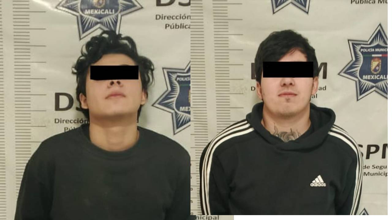 Arrestan a dos hombres por robo a casa habitación en Sol de Puebla