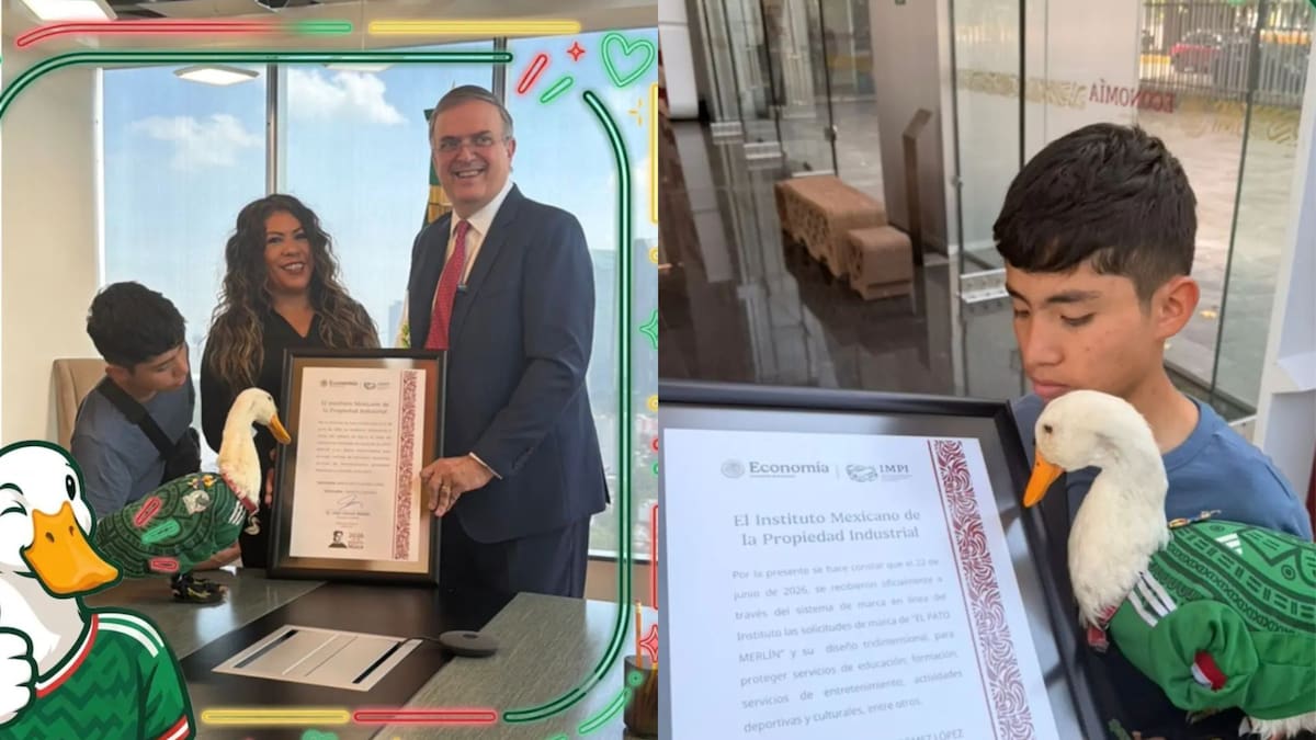 El Pato Merlín recibe un acta de nacimiento por parte de Marcelo Ebrard, un documento oficial del IMPI que frena solicitudes falsas y blinda legalmente a la familia que rechazó 800 mil pesos frente a plagios comerciales