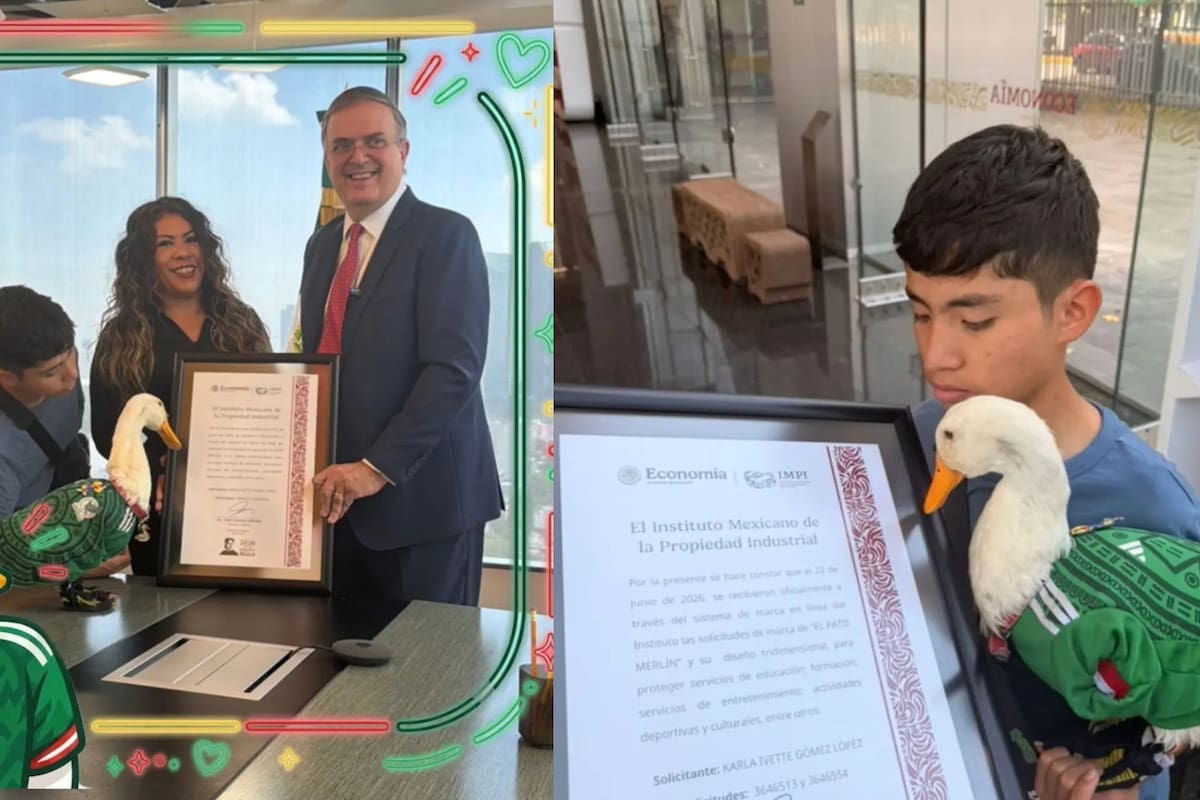 El Pato Merlín recibe un acta de nacimiento por parte de Marcelo Ebrard, un documento oficial del IMPI que frena solicitudes falsas y blinda legalmente a la familia que rechazó 800 mil pesos frente a plagios comerciales
