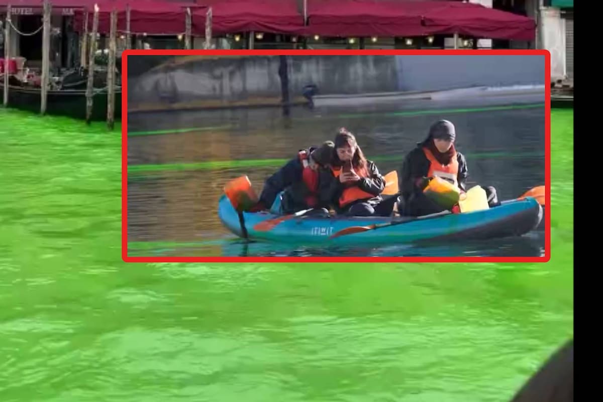 Greta Thunberg es expulsada de Venecia tras teñir de verde el Gran Canal en protesta climática