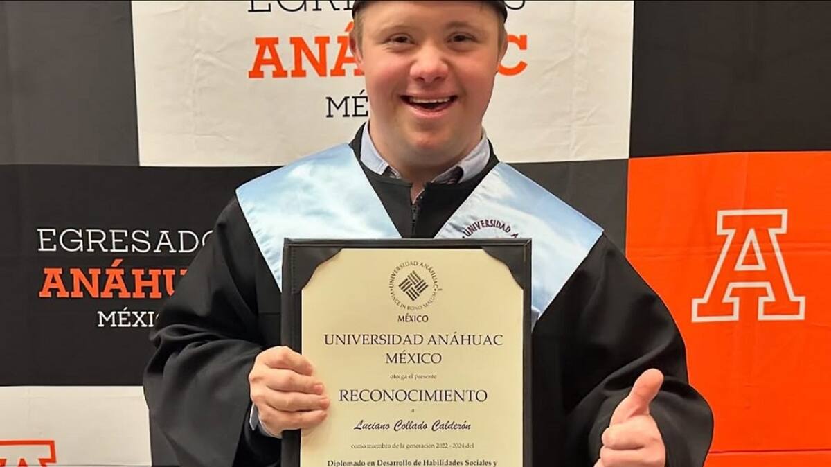 Luciano culminó un diplomado en gastronomía y nutrición en la Universidad Anáhuac Sur.