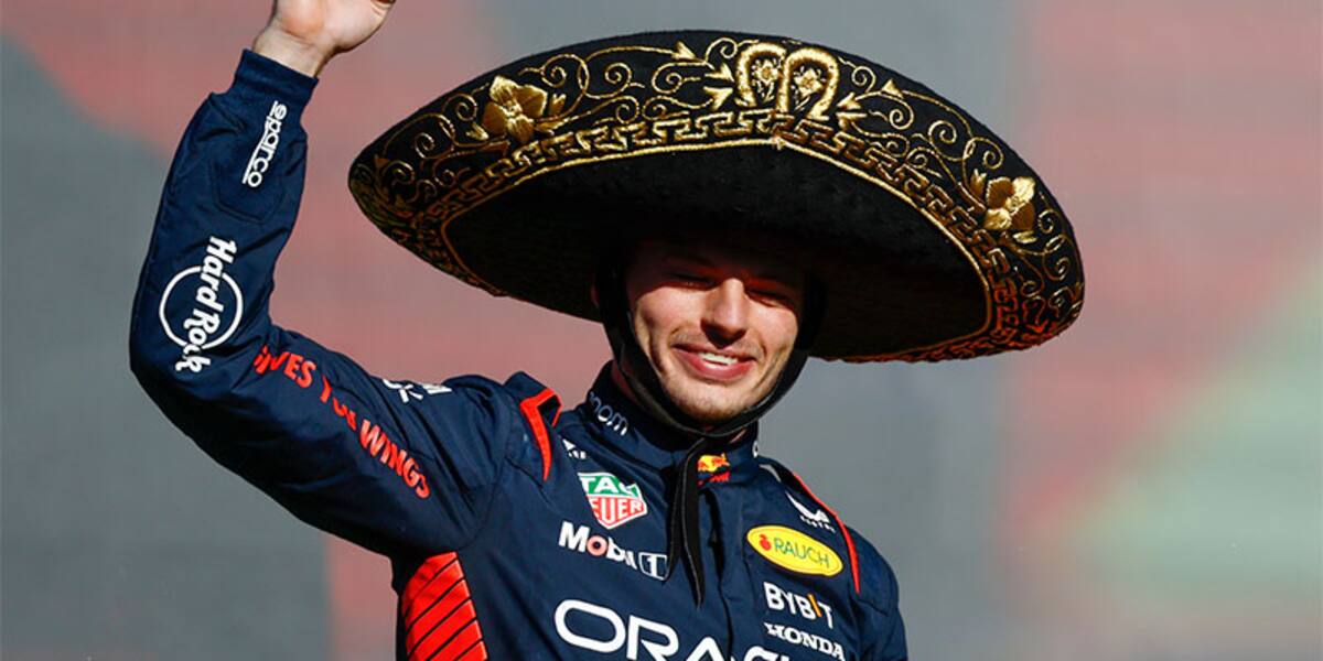 Max Verstappen, ganador del GP de México.