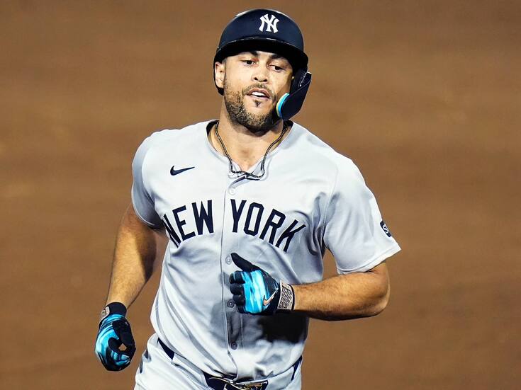Giancarlo Stanton admite que su lesión en los codos le impide “abrir una botella” y Yankees esperan que reaparezca este martes en el Spring Training
