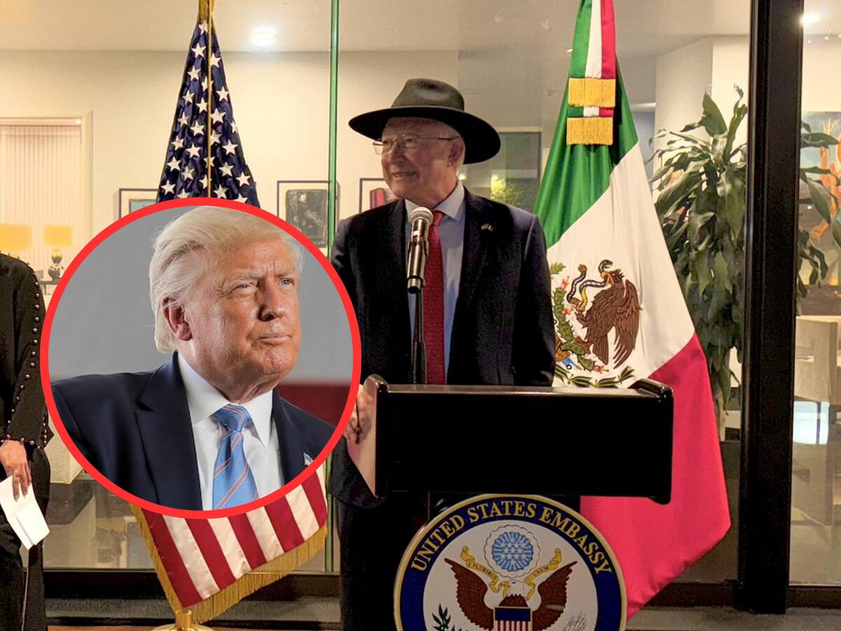 Ken Salazar comparte visión con el presidente electo de EU, Donald Trump, sobre manejo en la frontera. | Crédito: REUTERS/X @USAEmb_Mex