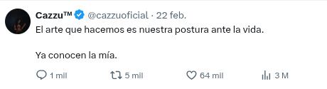 Cazzu explota contra Rauw Alejandro por canción en la que menciona indirectamente su relación con Noda | Captura de pantalla X