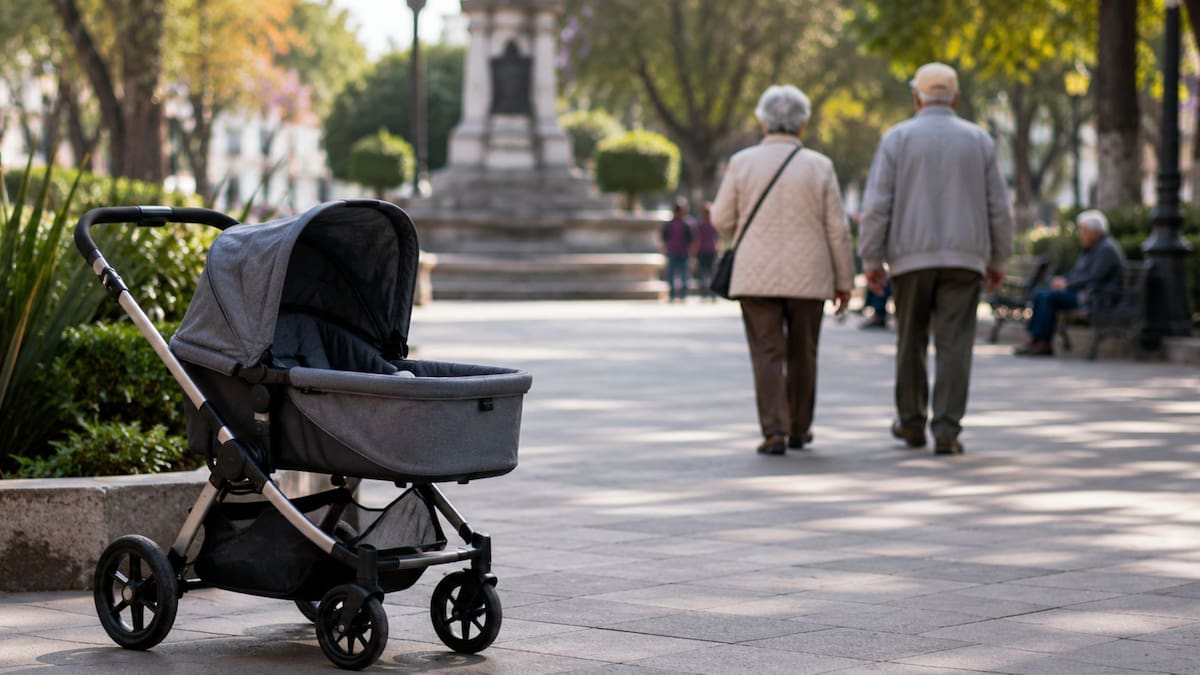 La caída en la tasa de natalidad provocará que en 2034 México tenga más adultos mayores que niños menores de 12 años, un cambio poblacional irreversible que transformará el sistema de pensiones y salud