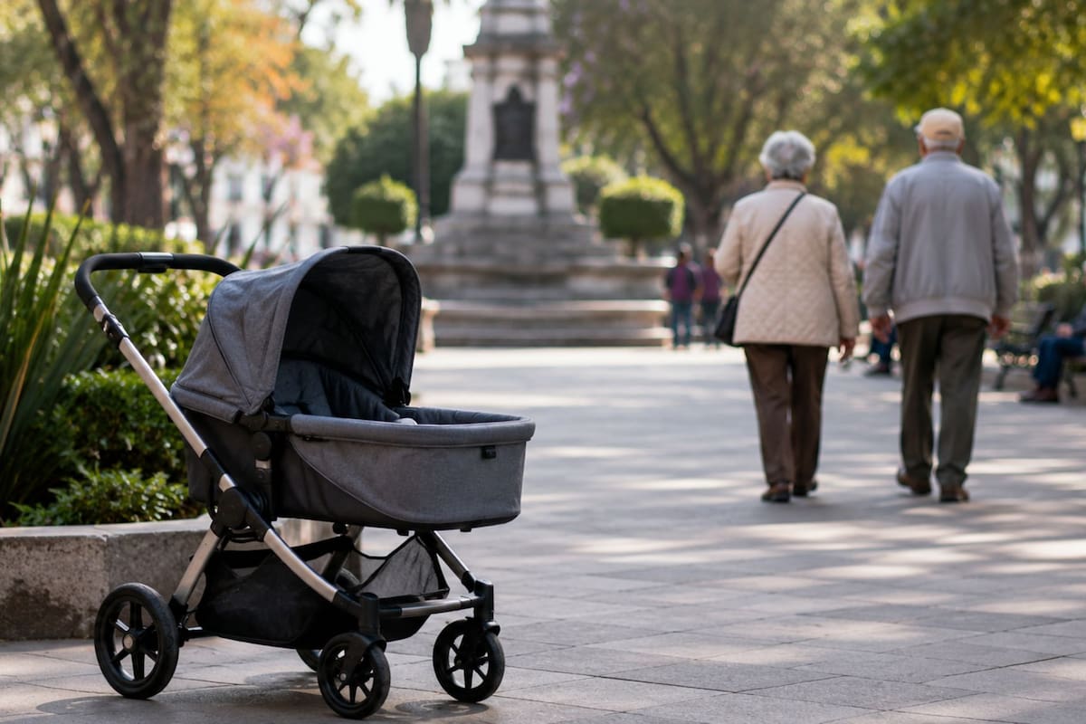 La caída en la tasa de natalidad provocará que en 2034 México tenga más adultos mayores que niños menores de 12 años, un cambio poblacional irreversible que transformará el sistema de pensiones y salud