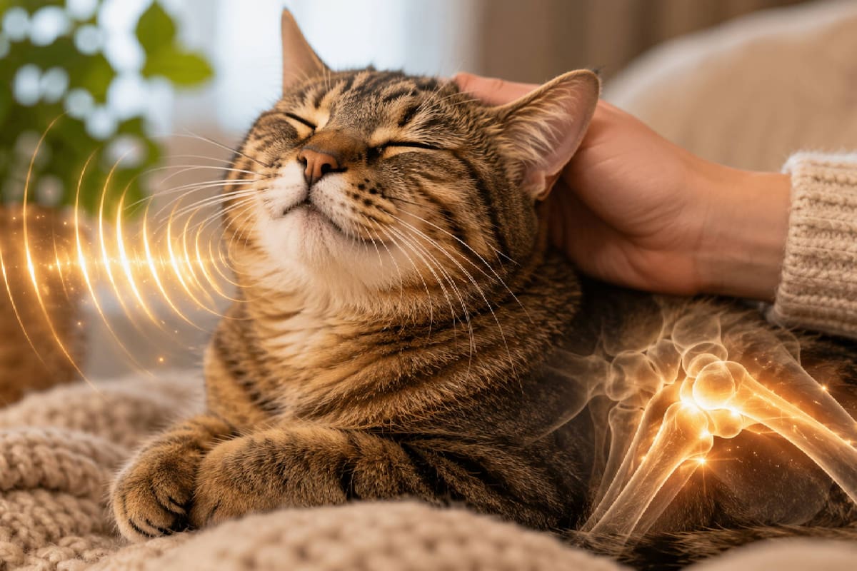 ¿Sabías que los gatos ronronean a una frecuencia que puede estimular la curación ósea?