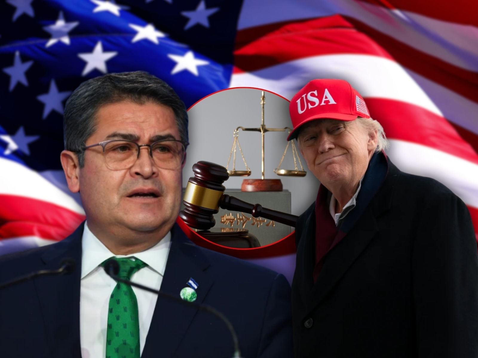 Trump indulta a Juan Orlando Hernández: el expresidente hondureño queda en libertad en Estados Unidos. | Crédito: AP/Canva