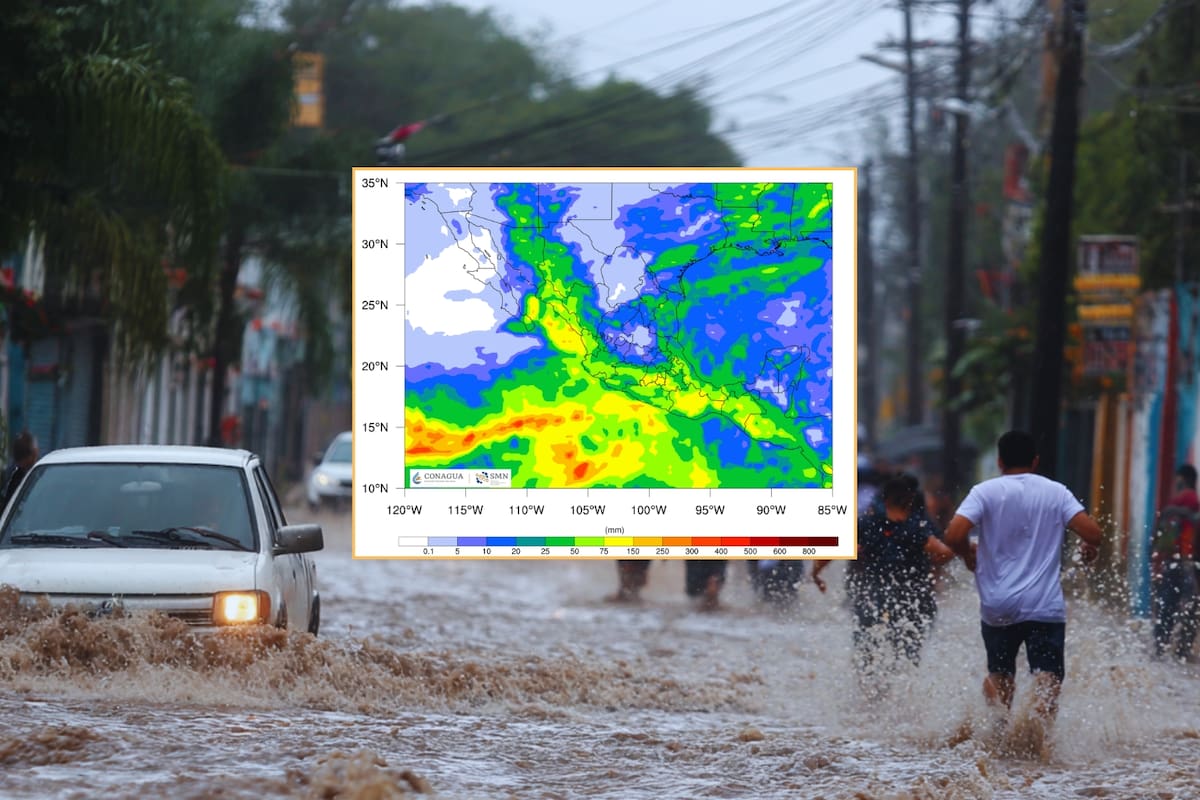Huracán Narda y frente frío traerán lluvias peligrosas y vientos fuertes este martes en estos estados