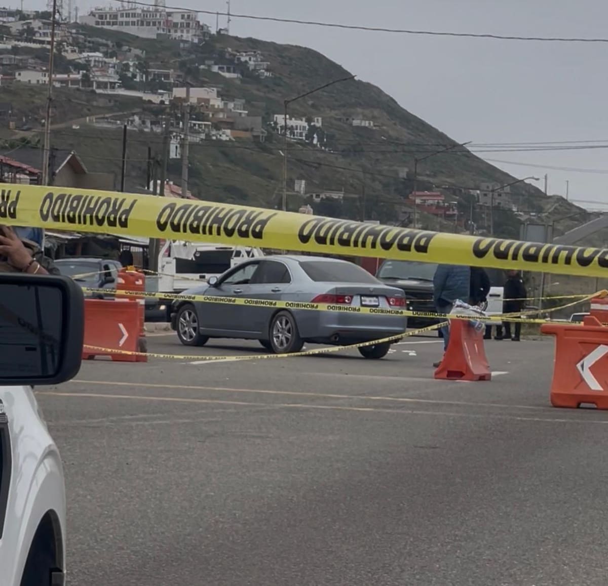 El altercado se registró en el área de playa, a la altura de la zona restaurantera de Popotla. Foto: Carmen Gutiérrez