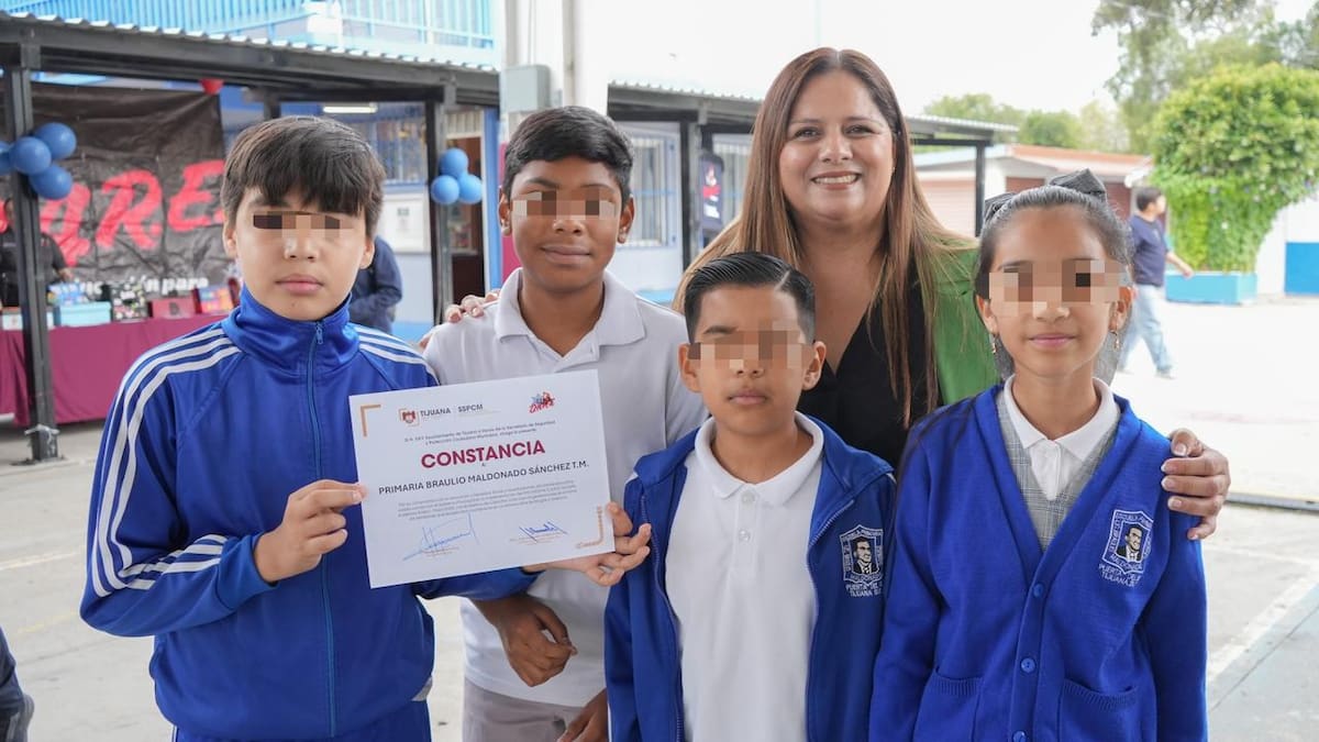 Instructores certificados visitaron 42 planteles de educación básica en Tijuana y desarrollaron una versión en Braille para estudiantes con discapacidad visual. Foto: Cortesía.