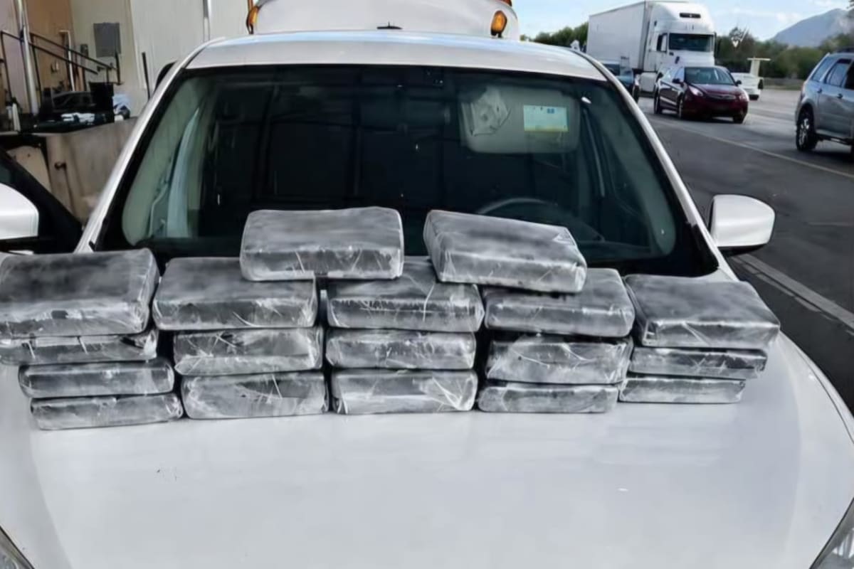 Decomisan cocaína y fentanilo valuados en 500 mil dólares en revisión migratoria de Arizona