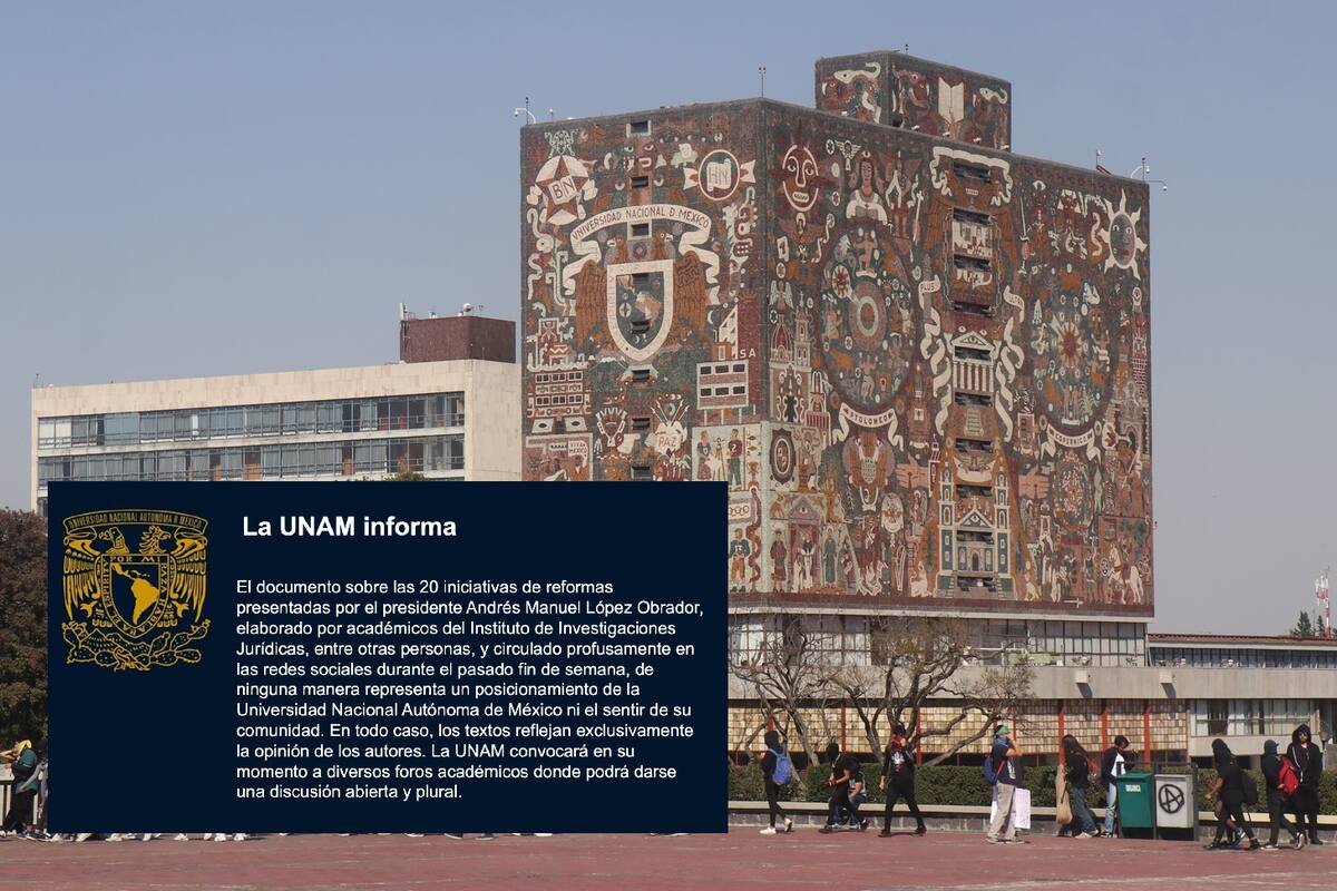 UNAM de deslinda de documento que habla sobre el Plan C de AMLO