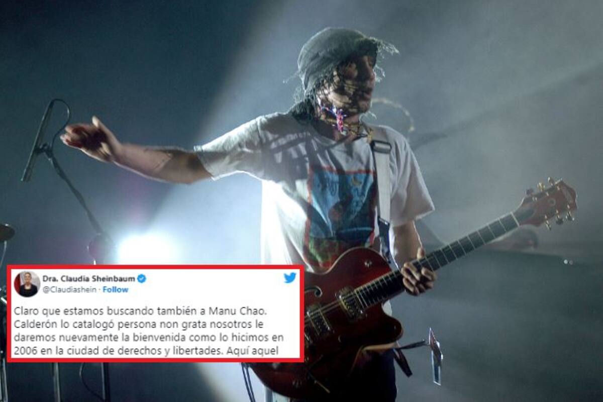 “Le daremos nuevamente la bienvenida”, dice Sheinbaum sobre Manu Chao, declarado persona ‘non grata’ en México por Calderón