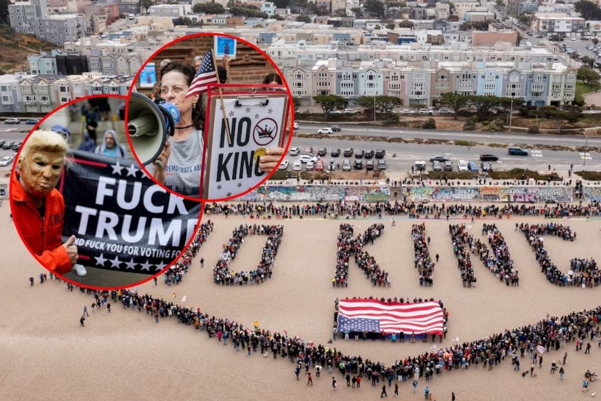 No Kings Day: miles de estadounidenses marchan contra Trump en su cumpleaños; esto está pasando en Estados Unidos