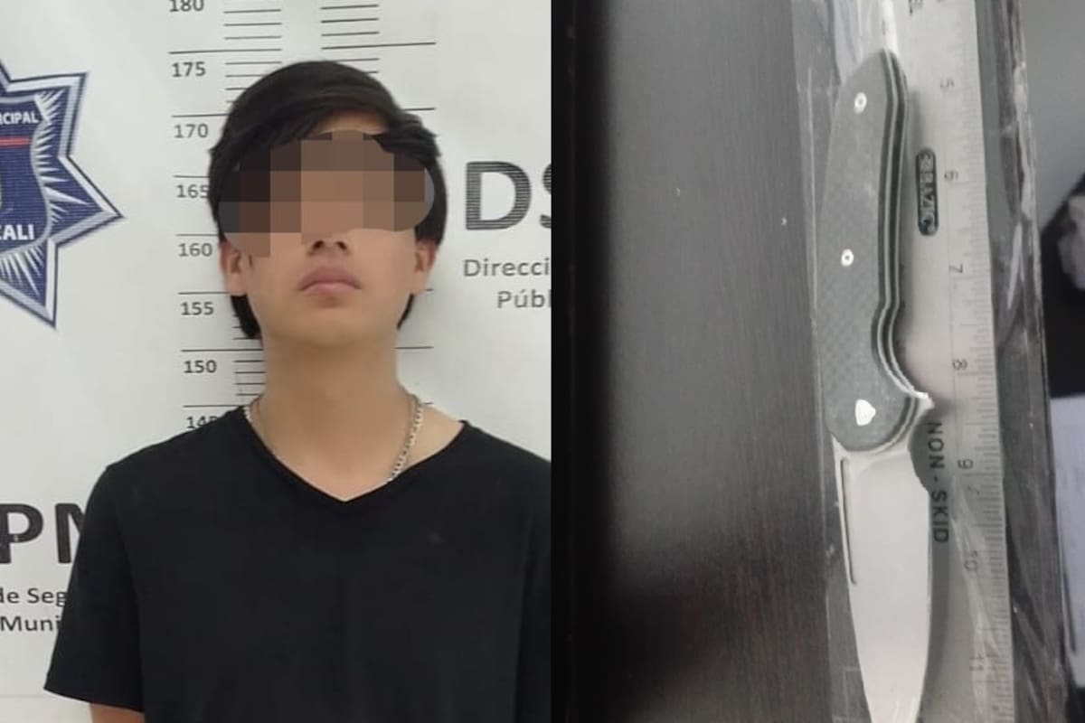 Detienen a joven armado con navaja; lo vinculan con robo a iglesia en la colonia Progreso
