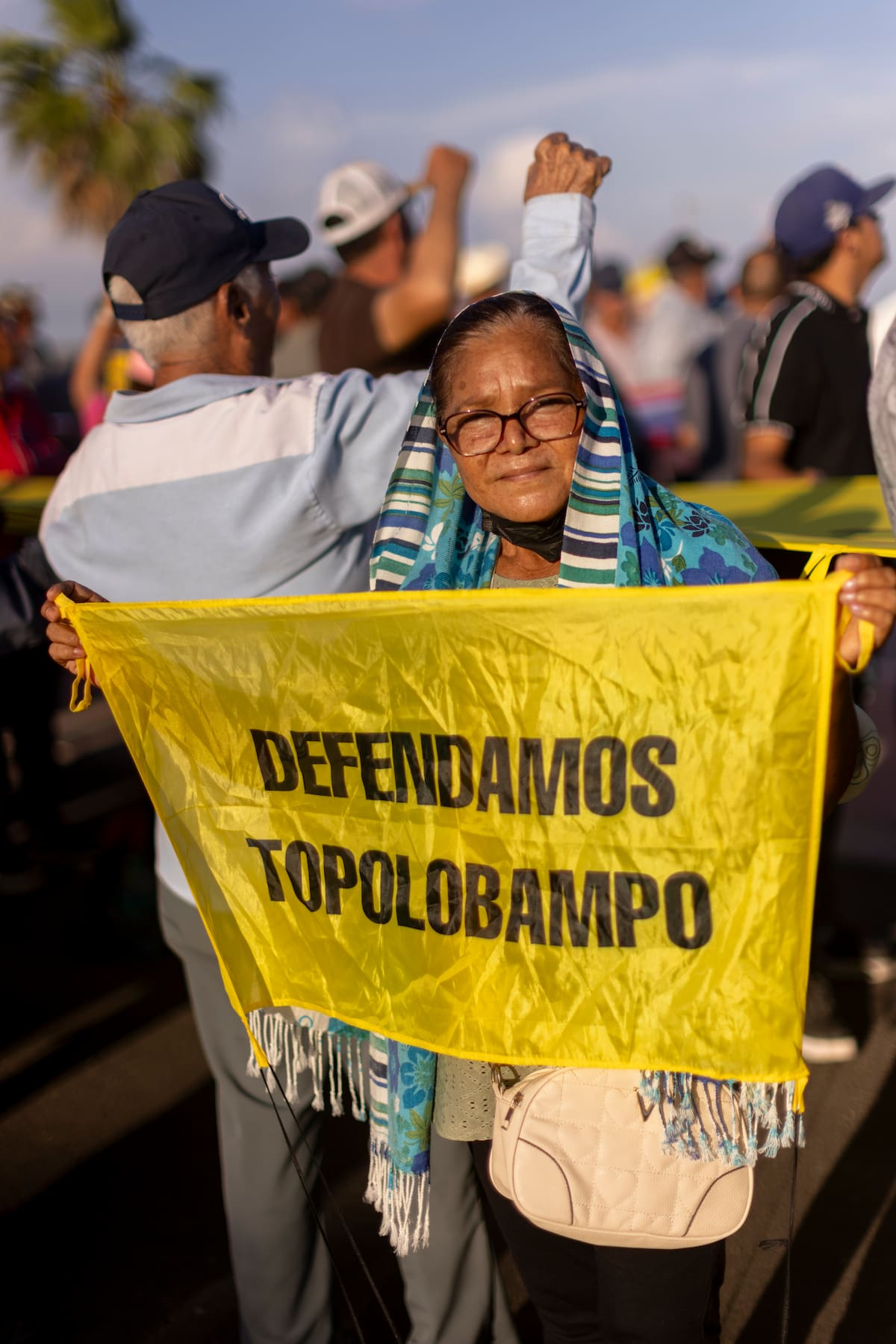 Dentro de la estructura del campamento destaca la participación de las mujeres locales, denominadas “Las Adelitas”, quienes administran la alimentación diaria, cocinan y gestionan los víveres. | Greenpeace