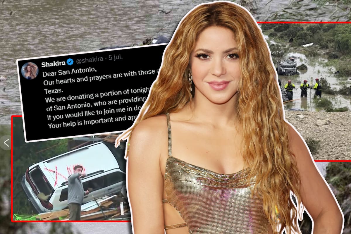 Shakira donará las ganancias de su concierto en Texas a víctimas de las inundaciones en San Antonio