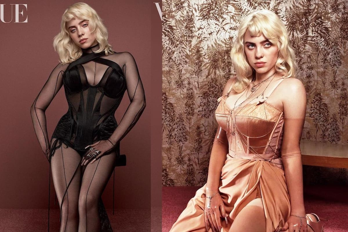 Sorprende Billie Eilish en lencería para Vogue