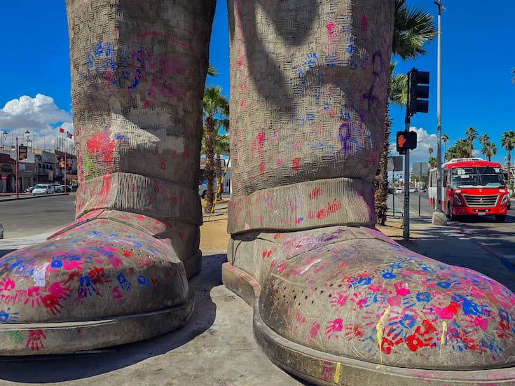 “La pintura se puede limpiar, respeto totalmente el grito de las mujeres”: alcaldesa de Mexicali
