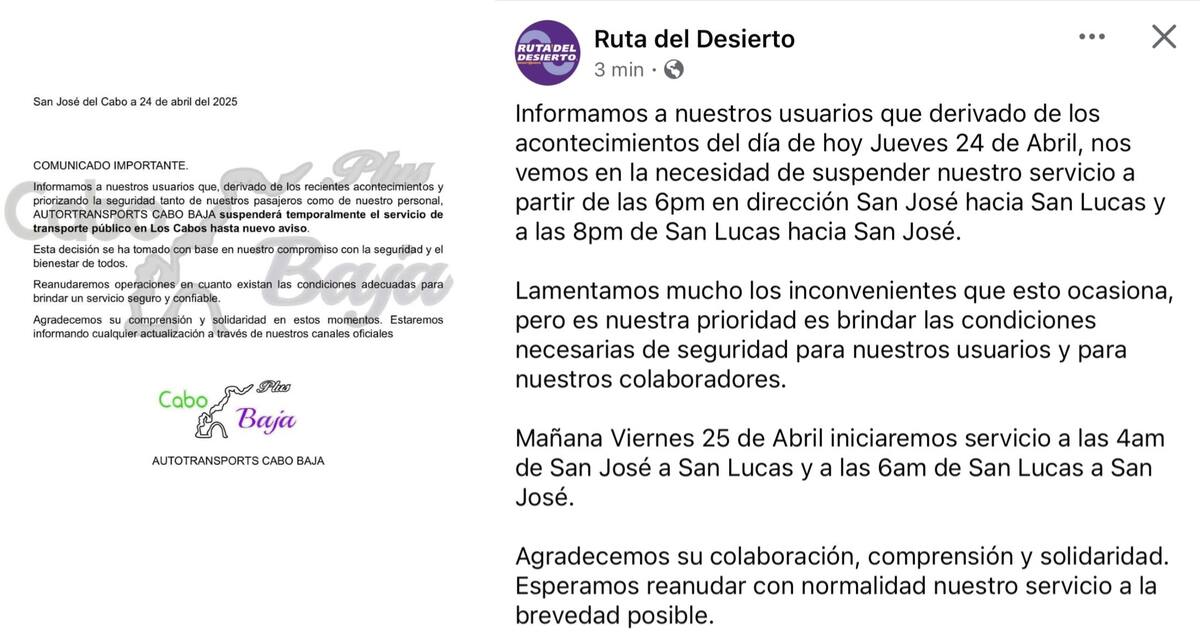 Foto: Cabo Baja y Ruta del Desierto en Facebook.