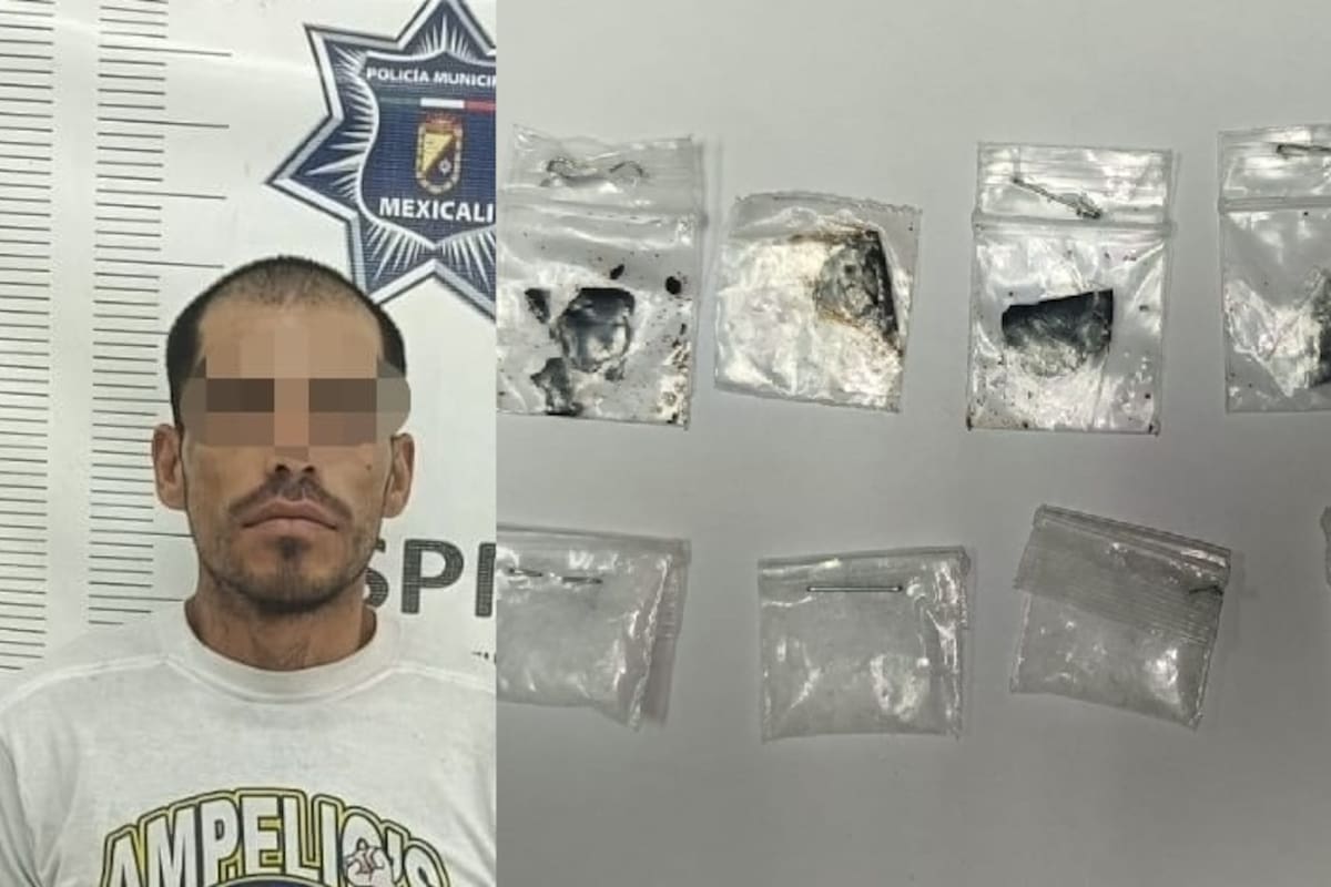 Capturan a “El Ensenada” con metanfetamina y heroína en el Centro Cívico