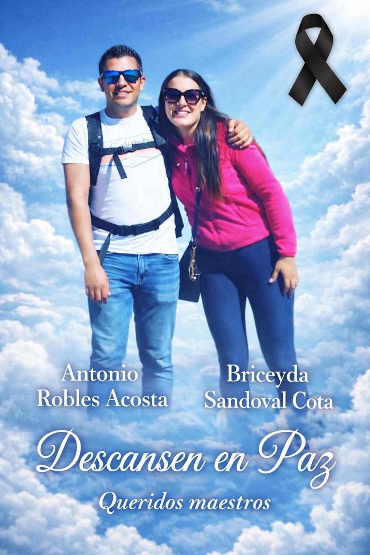 La muerte de los Briceyda Sandoval Cota y Antonio Robles en el Bulevar 2000 recordó que los docentes para impartir clases en muchas de las ocasiones de trasladan a otros municipios de donde no son originarios. Foto: Cortesía
