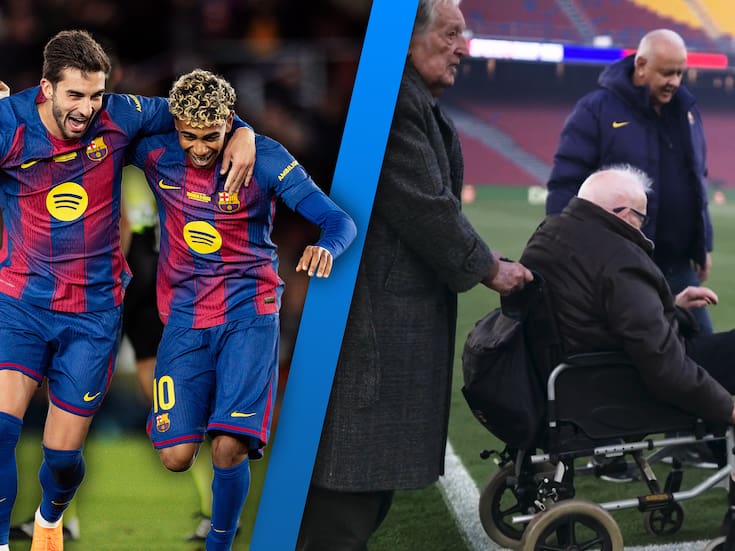 FC Barcelona reabrió el Camp Nou con el saque de honor de sus socios más antiguo