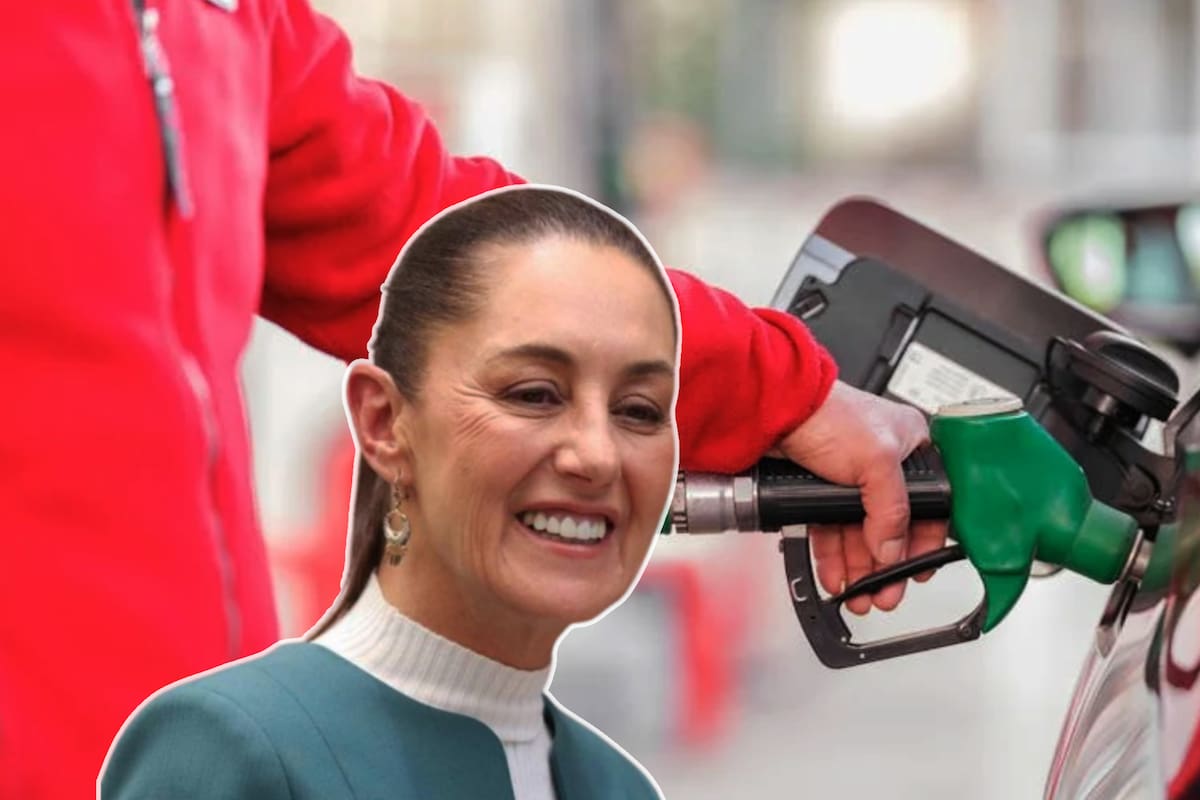 Sostiene Sheinbaum que precio de gasolina bajó en términos reales