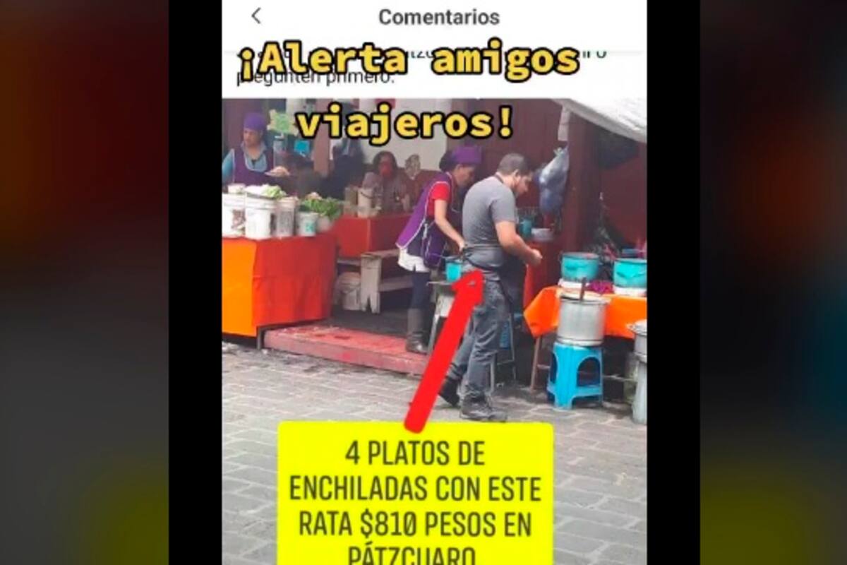 Se quejan porque les cobran más de 800 pesos en puesto de enchiladas