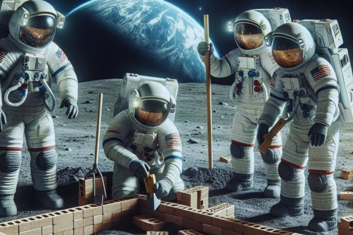 China envía ladrillos al espacio para explorar la construcción de una base lunar