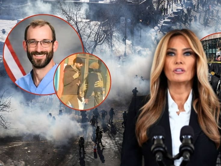 Tras muerte de Alex Pretti a manos de agentes federales, Melania Trump pide “unidad” y protestas pacíficas mientras Trump negocia con Minnesota reducir operativos migratorios