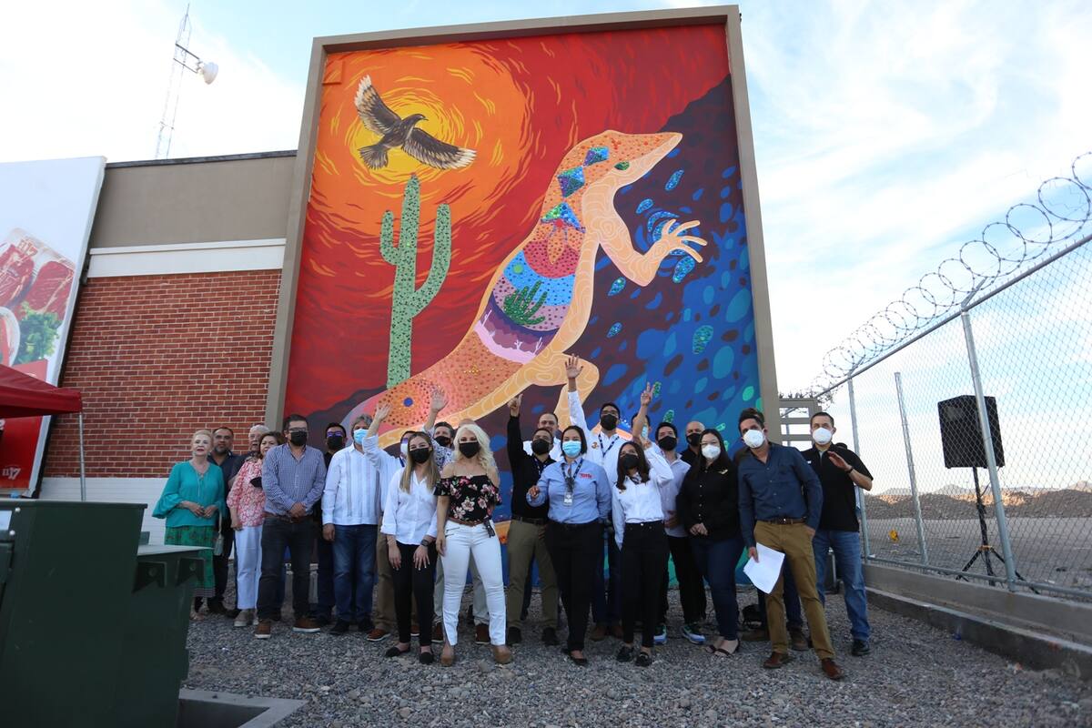 Artistas sonorenses realizan mural con causa