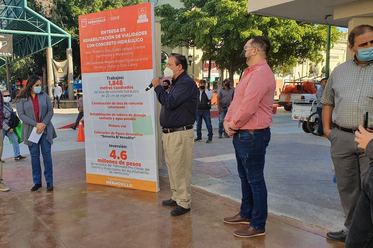 Inauguran primera parte de rehabilitación de calles en Hermosillo con inversión de 4.6 mdp