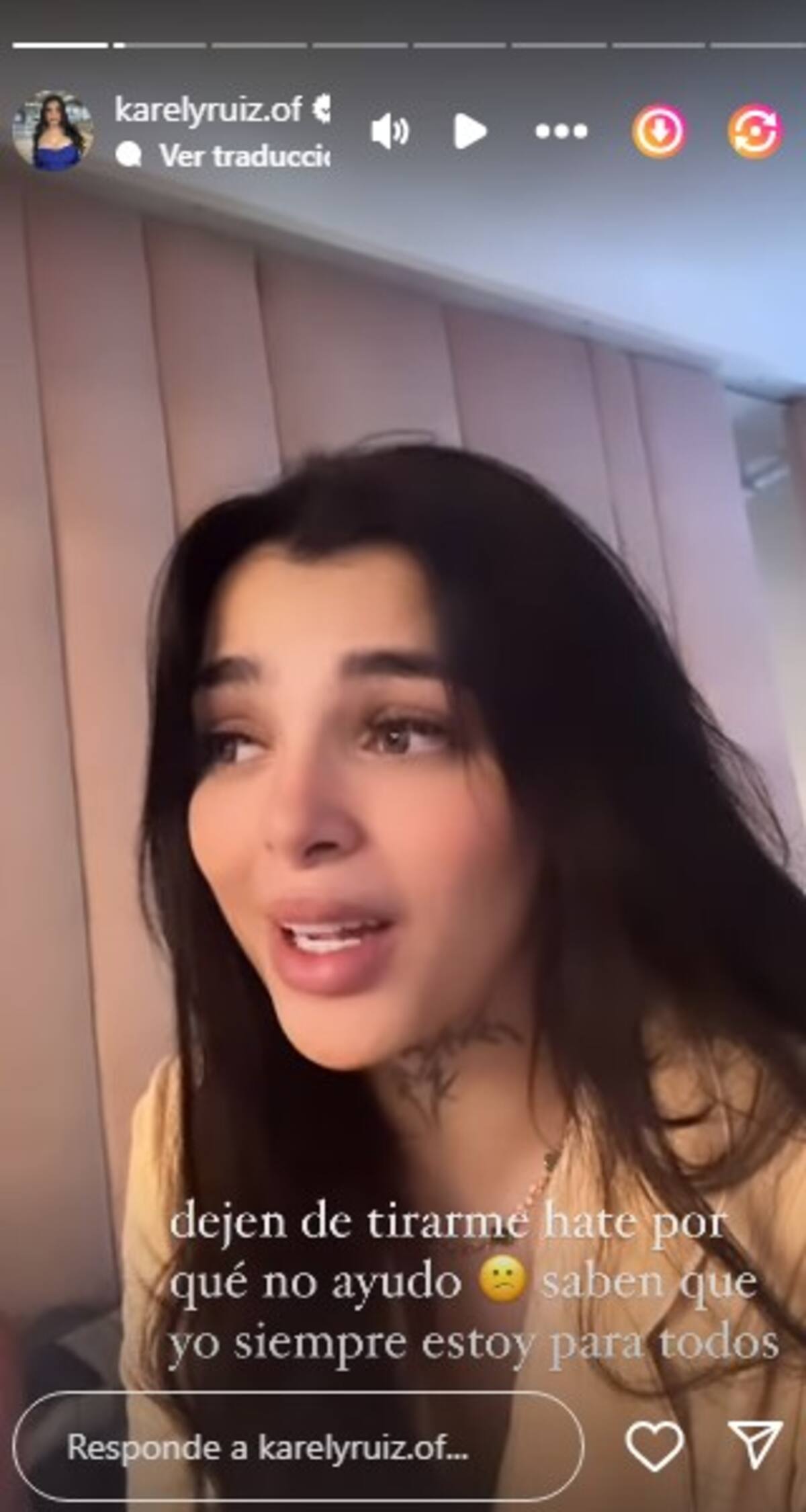 Karely Ruiz se sincera en redes sociales