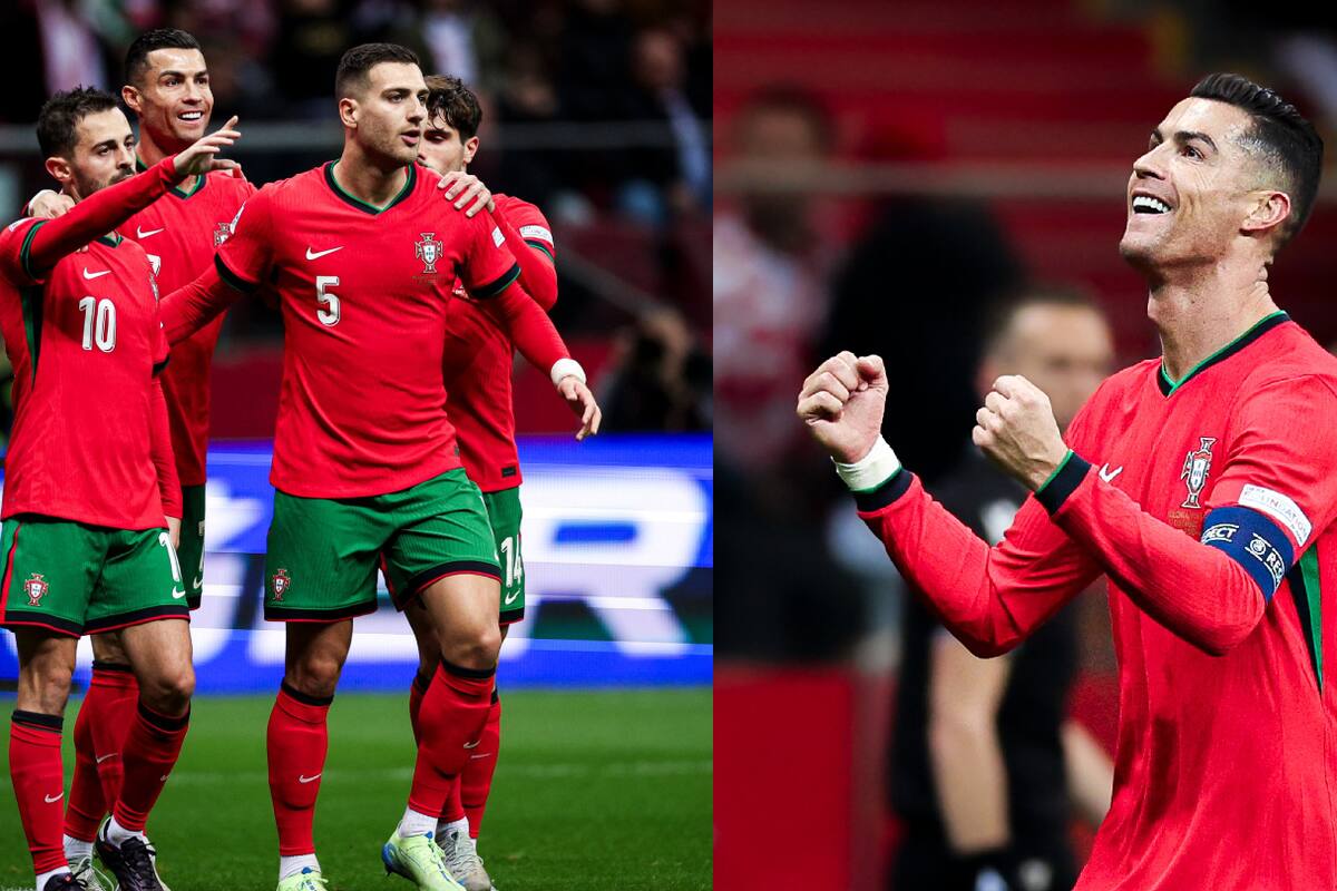 Con gol de Cristiano, Portugal vence a Polonia y lidera su grupo en la Nations League
