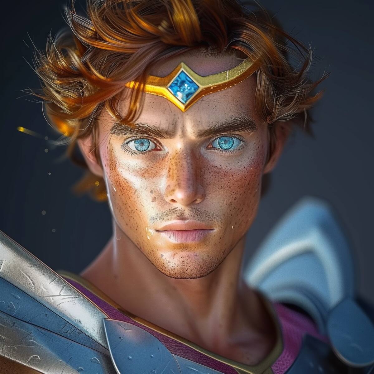 Desde el Santuario hasta Japón, la interpretación visual de Asterión por la IA redefine la estética de los Silver Saints con su atuendo rosa y detalles metálicos plateados.