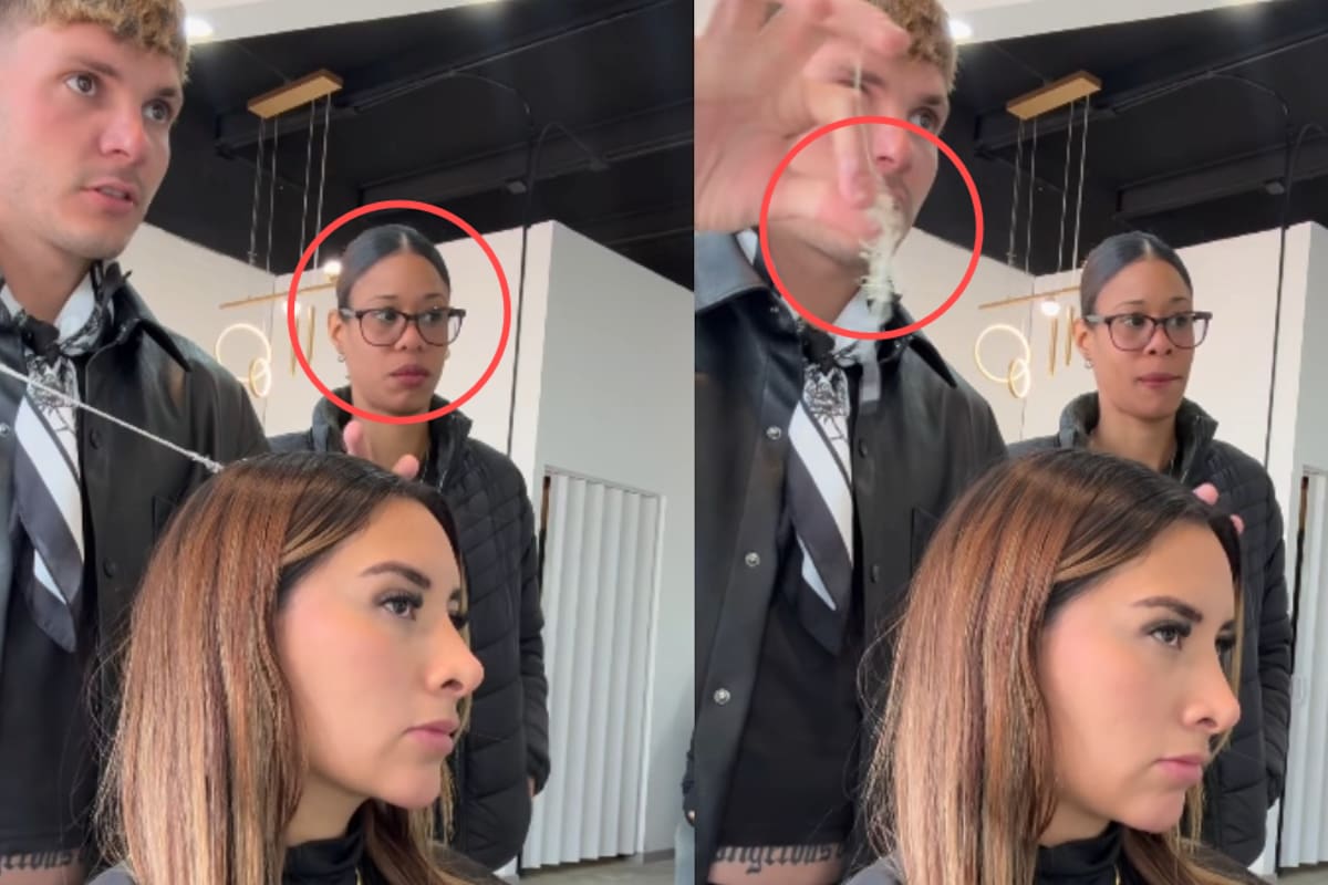 “El estilista le hizo firmar un contrato de responsabilidad.”: mujer insiste en realizarse el procedimiento en el cabello pese a su mal estado y las advertencias del profesional